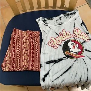 Florida State (FSU) tank top and leggings
